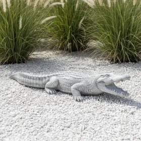 Figura ogrodowa Krokodyl duży H: 18cm betonowa - zdjęcie 1