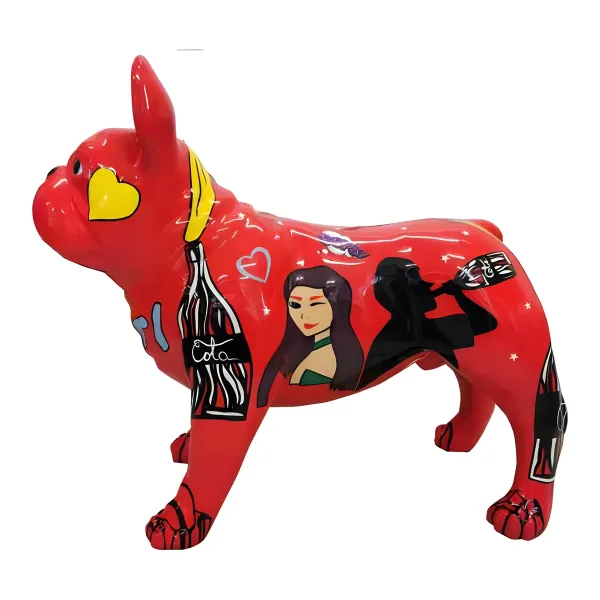 Figura dekoracyjna Pies wym. 75×100cm z żywicy