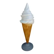 Figura dekoracyjna Lody soft w rożku H: 130cm z żywicy