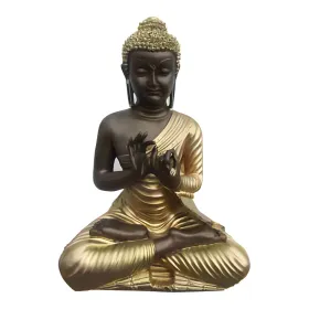 Figura dekoracyjna Budda siedzący H: 44cm z żywicy - zdjęcie 2