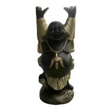 Figura dekoracyjna Śmiejący się Budda wym. 57×33cm z żywicy
