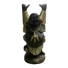 Figura dekoracyjna Śmiejący się Budda wym. 57×33cm z żywicy - zdjęcie 2