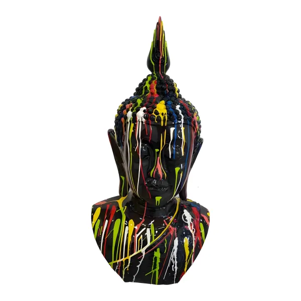 Figura dekoracyjna Głowa Buddy H: 117cm z żywicy