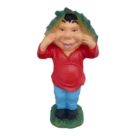 Figura dekoracyjna Krasnoludek z liściem H: 45cm z żywicy - zdjęcie 2