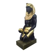 Figura dekoracyjna Faraon klęczący H: 55cm z żywicy