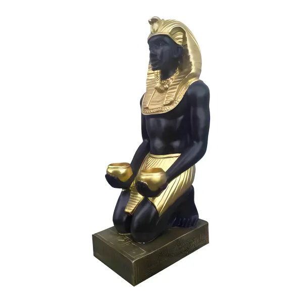 Figura dekoracyjna Faraon klęczący H: 55cm z żywicy