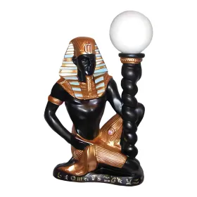 Figura dekoracyjna Lampa egipska faraon H: 55cm z żywicy - zdjęcie 2