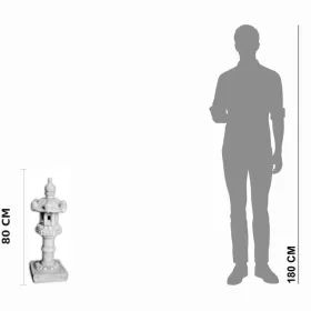 Figura ogrodowa Lampa prosta H: 80cm betonowa - zdjęcie 2