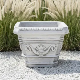 Figura ogrodowa Donica Wazon kwadratowa mała H: 30cm betonowa - zdjęcie 1
