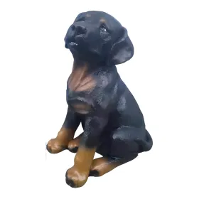 Figura dekoracyjna Pies rottweiler szczeniak H: 30cm z żywicy - zdjęcie 2