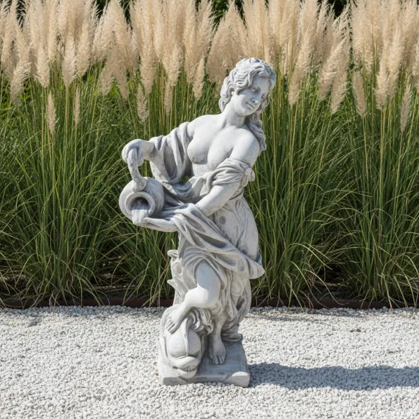 Figura ogrodowa Kobieta z dzbanem duża H: 140cm betonowa