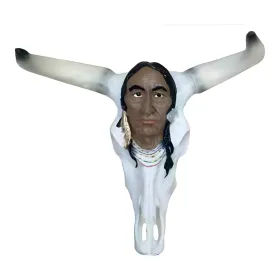 Figura dekoracyjna Czaszka byka H: 60cm z żywicy - zdjęcie 2