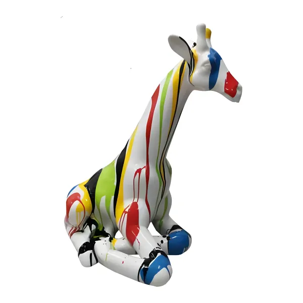 Figura dekoracyjna Żyrafa H: 80cm z żywicy
