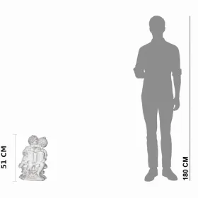 Figura ogrodowa Dzieci z książką H: 51cm betonowa - zdjęcie 2