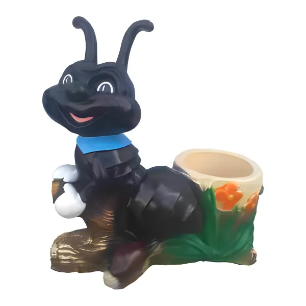 Figura dekoracyjna Mrówka z donicą H: 48cm z żywicy