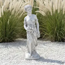 Figura ogrodowa Dziewczyna z winogronem H: 102cm betonowa