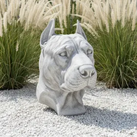 Figura ogrodowa Głowa Psa Amstaff H: 29cm betonowa - zdjęcie 1
