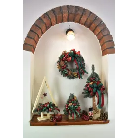 Choinka stożkowa dekorowana srebrzysta 30 cm CASA VERDE - zdjęcie 3