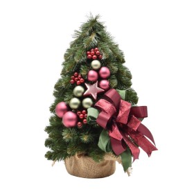 Choinka stożkowa dekorowana 40 cm RUBY - zdjęcie 1