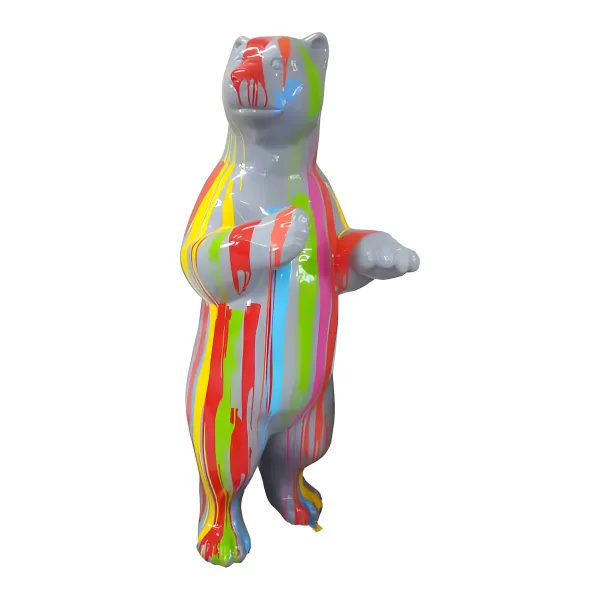 Figura dekoracyjna Niedźwiedź stojący H: 178cm z żywicy