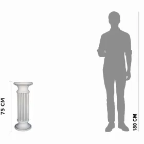 Figura ogrodowa Kolumna ryflowana duża H: 75cm betonowa - zdjęcie 2