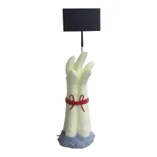 Figura dekoracyjna Szparag z tabliczką H: 160cm z żywicy