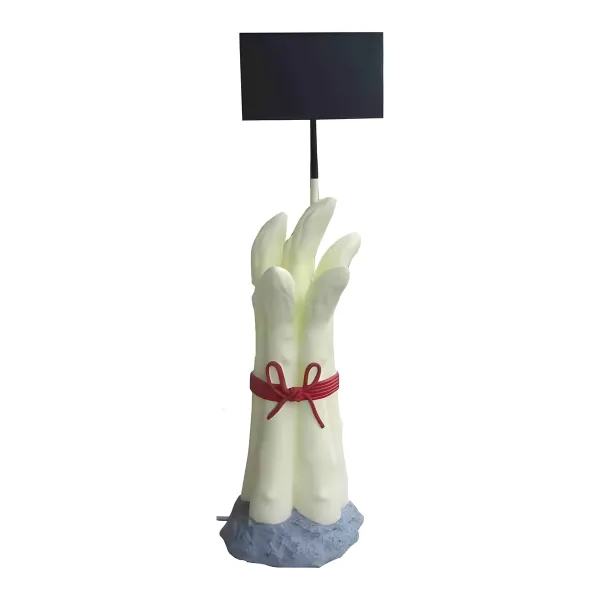 Figura dekoracyjna Szparag z tabliczką H: 160cm z żywicy