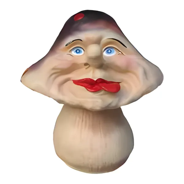 Figura dekoracyjna Grzyb z twarzą H: 17cm z żywicy