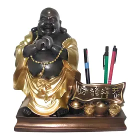Figura dekoracyjna Śmiejący się Budda H: 62cm z żywicy - zdjęcie 2