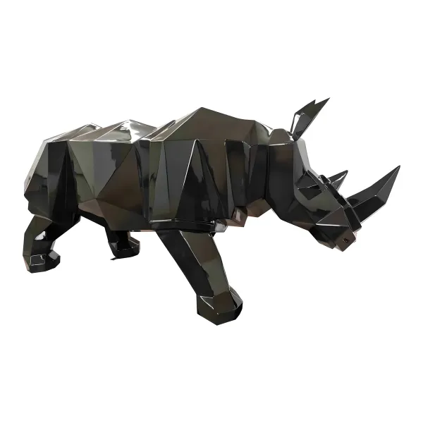 Figura dekoracyjna Nosorożec wym. 90×210×62cm z żywicy