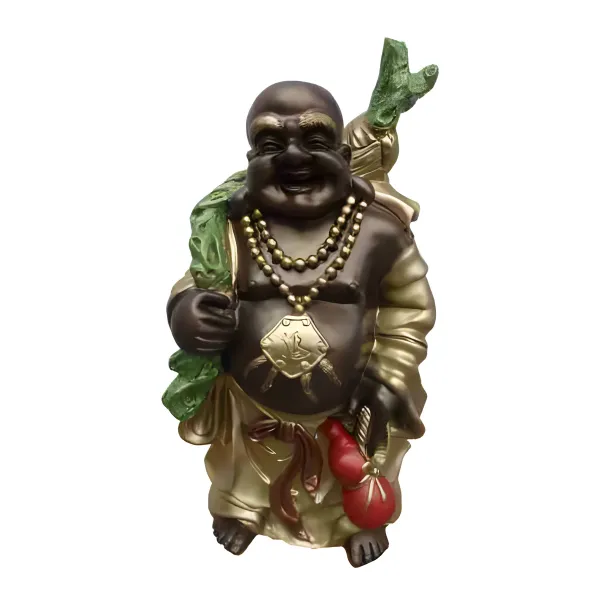 Figura dekoracyjna Śmiejący się Budda H: 62cm z żywicy