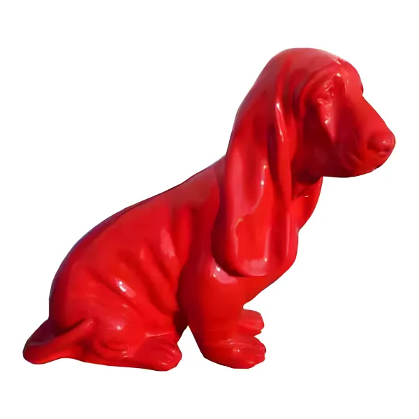 Figura dekoracyjna Pies H: 45cm z żywicy