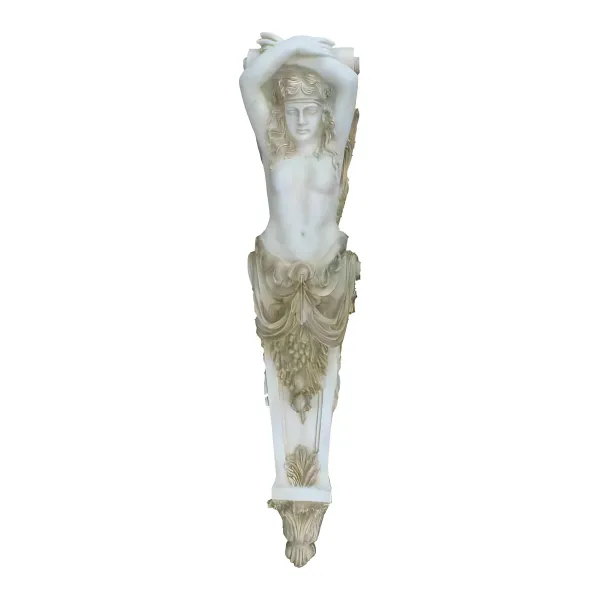 Figura dekoracyjna Kariatyda dekoracyjna H: 130cm z żywicy