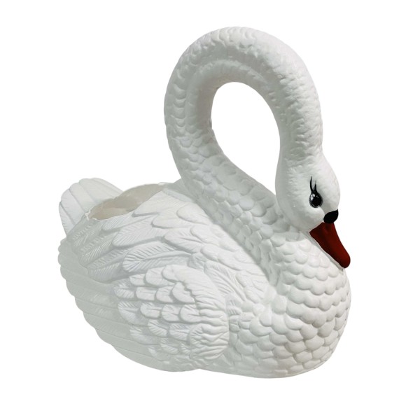Figura ozdobna Łabędź donica duży H: 47 cm ogrodowa