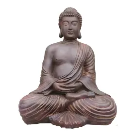 Figura dekoracyjna Budda siedzący H: 43cm z żywicy - zdjęcie 2