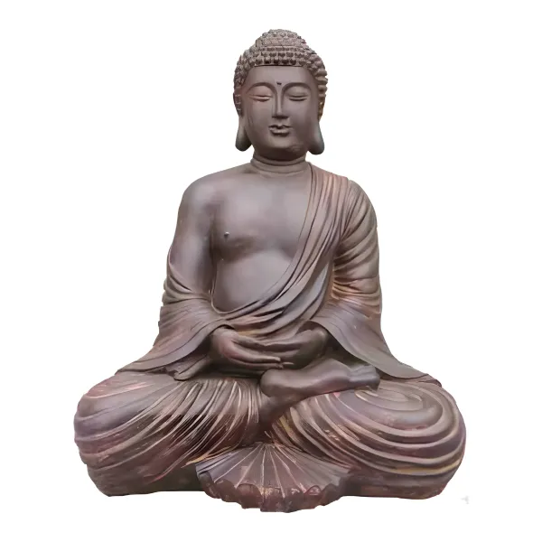 Figura dekoracyjna Budda siedzący H: 43cm z żywicy
