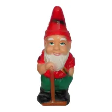 Figura dekoracyjna Krasnal z łopatą H: 31cm z żywicy