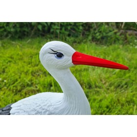 Figura ozdobna ogrodowa BOCIAN MAŁY H: 46cm do ogrodu - zdjęcie 5