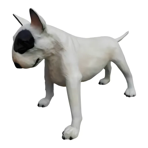 Figura dekoracyjna Pies bull terrier stojący H: 25cm z żywicy