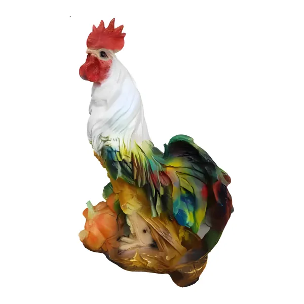 Figura dekoracyjna Kogut wym. 39×36cm z żywicy