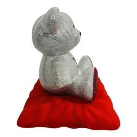 Figura dekoracyjna Miś Glamoure 25.000 lśniących cyrkonii oklejany ok. 90h! - zdjęcie 6