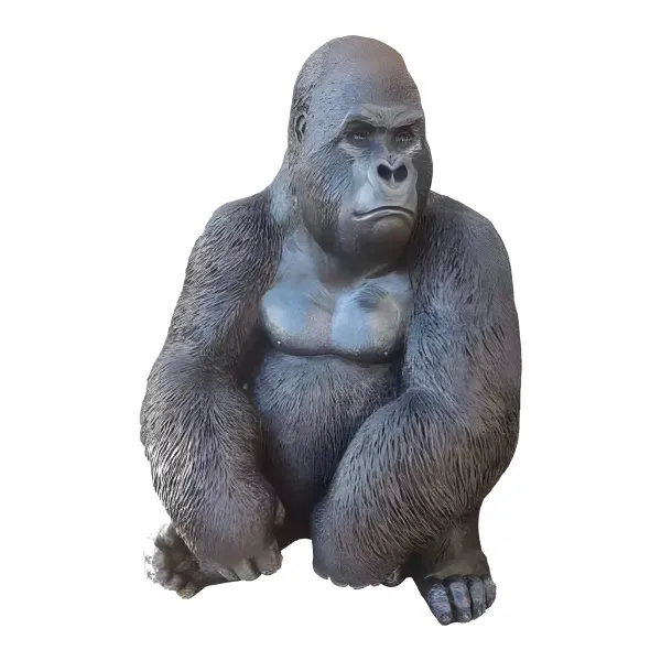 Figura dekoracyjna Goryl wym. 65×80cm z żywicy