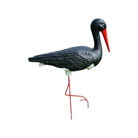 Figura ozdobna BOCIAN ŚREDNI H: 75cm czarny ogrodowa - zdjęcie 8