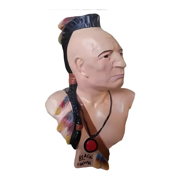 Figura dekoracyjna Indianin H: 90cm z żywicy