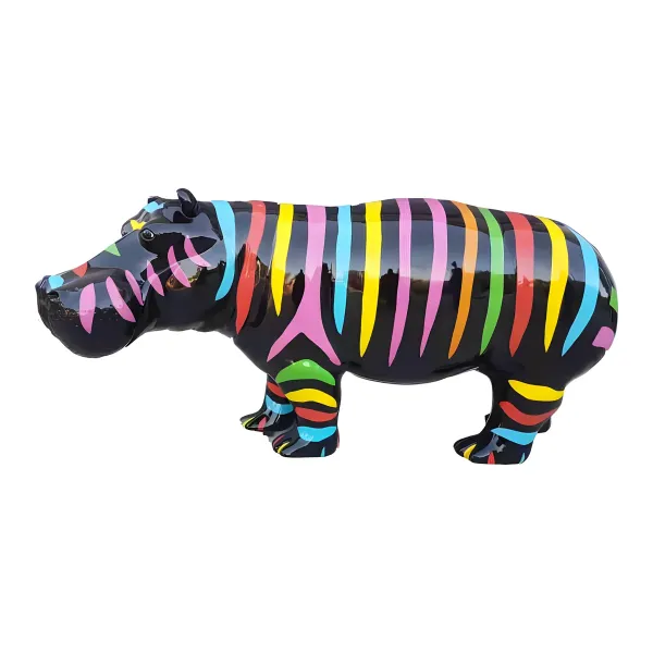 Figura dekoracyjna Hipopotam wym. 79×180cm z żywicy