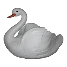 Figura dekoracyjna Łabędź H: 34cm z żywicy