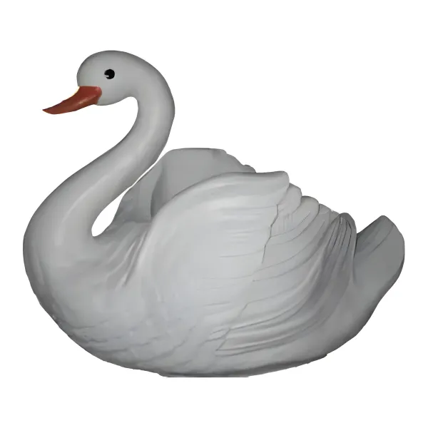 Figura dekoracyjna Łabędź H: 34cm z żywicy