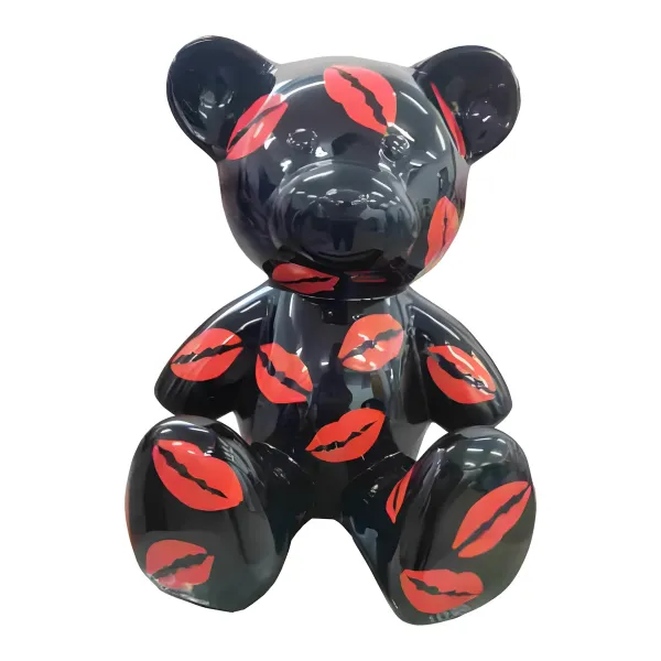 Figura dekoracyjna Miś pluszowy wym. 33×37cm z żywicy