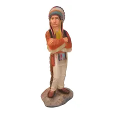 Figura dekoracyjna Indianin H: 90cm z żywicy