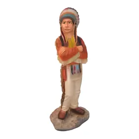 Figura dekoracyjna Indianin H: 90cm z żywicy - zdjęcie 2